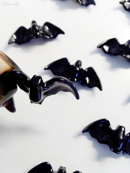 schwarze Acryl Fledermäuse